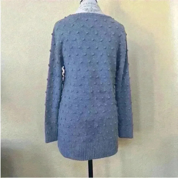 Lisa Perry-Wool/ Cashmere Blend Gray "Pom Pom"
Sweater Large EUC! - Picture 4 of 6